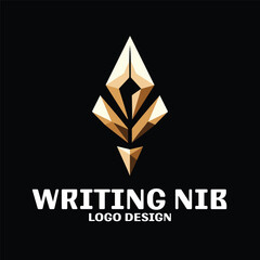 Obraz premium Writing Nib Vector Logo Design