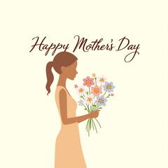 Happy Mother's Day with Flowers