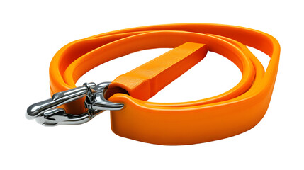 Bright Orange Pet Leash with Durable Metal Clasp and Comfortable Handle for Walking Training