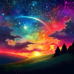 Fototapeta premium background Concept, AI