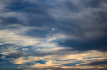 sunset clouds in the sky
