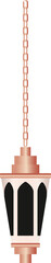 Rose Gold Pink Hanging Lantern Eid Ramadan Islamic Decoration