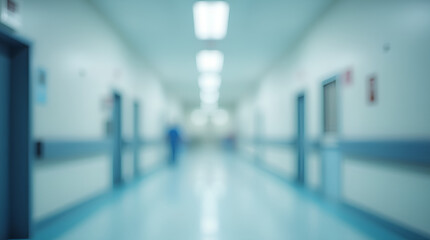 Obraz premium blur image background of corridor in hospital or clinic image , abstrait, adulte, arrière-plan,
