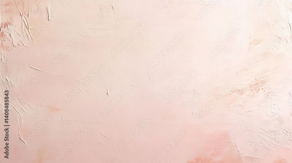 Aufkleber light beige wall texture with soft pink paint, offering a versatile background ideal for text overla