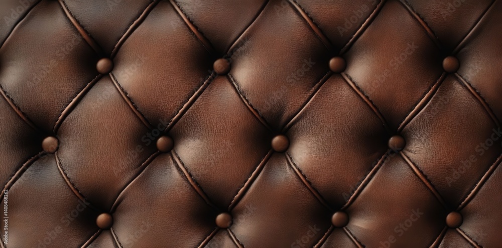 Poster high-resolution top view of a dark brown leather background, showcasing a hyperrealistic texture and