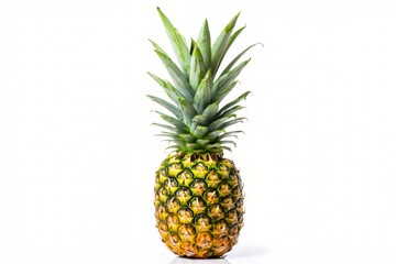 Fototapeta premium Ripe Pineapple on White Background