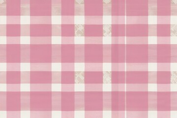 Delicate Pink Gingham Wallpaper Patterns for Vintage Design Inspiration