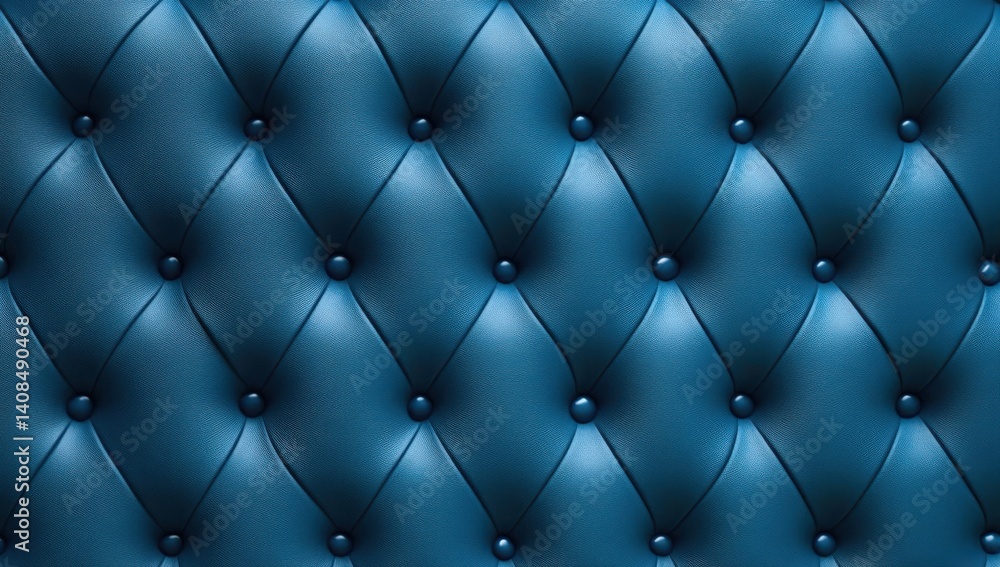 Aufkleber close-up of a high-resolution blue leather texture on a gradient background, showcasing intricate de