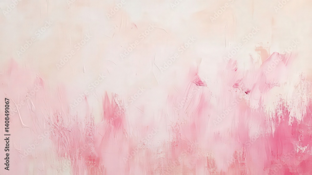 Poster light beige wall texture with soft pink paint, offering a versatile background ideal for text overla