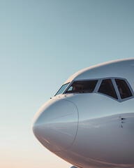 airplane cockpit, view from outside