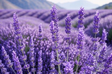 Fototapeta premium Tranquil Lavender Backgrounds for Serenity and Relaxation