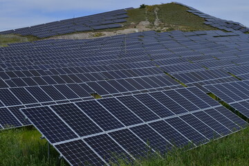 Solar panels green energy light energy