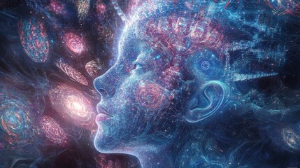 Neural AI-powered Data Matrix Forming Intricate Thoroughfare