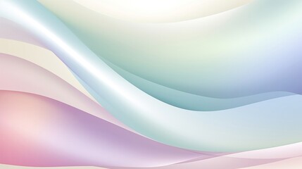 Obraz premium Abstract Pastel Waves Background with Soft Light Gradient for Modern Design