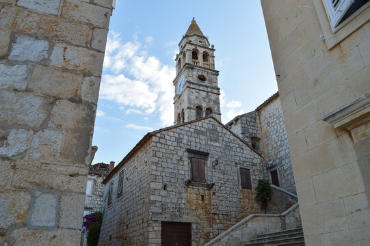 St. Cyprian and Justin's church in town Vis at Vis island, Croatia