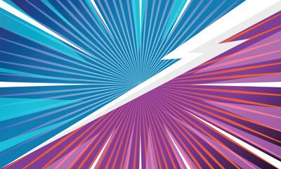 sun shape background for comics