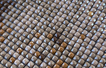 Close-up, colorful texture square diamond embroidery bright