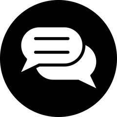 Chat Bubble vector icon style