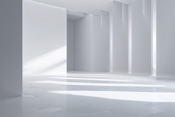 Bright White Expanse with Minimalist Clarity and Purity