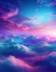 Obraz premium blue sky and clouds for wallpaper background