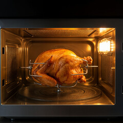  Microwave Roaster with Perfectly Cooked Chicken