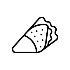 italian tacos vector illustration