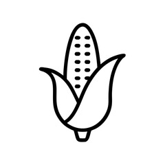 vector illustration of a corn