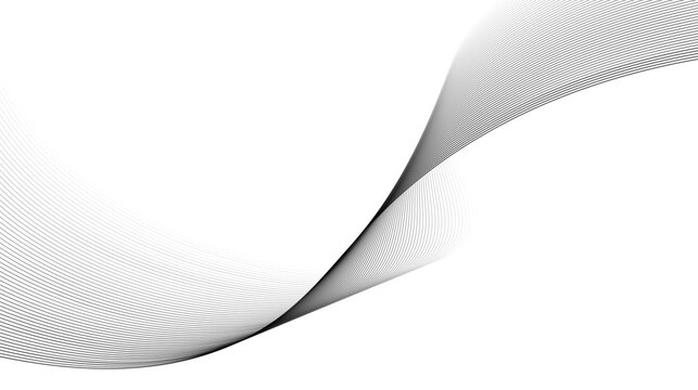 abstract curved lines of fluid motion