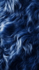 Naklejka premium Close-up Photograph of Blue Fur Texture