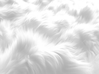 Obraz premium White Fur Texture Close-up