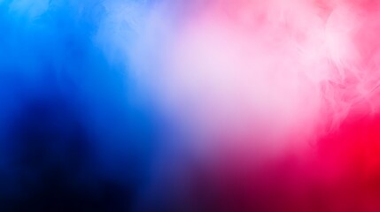 Abstract Colorful Smoke Background in Blue and Red Hues