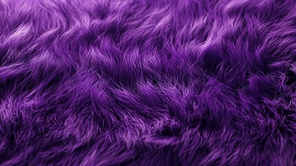Obraz premium Close-up of Deep Purple Fur-like Fabric Texture