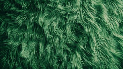 Obraz premium Green Fur or Faux Fur Texture