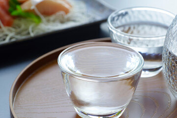 冷酒とお刺身