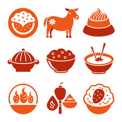 Orange Lunar New Year Culinary Delights and Symbolism