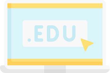 online education illustration on a white background    