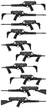 Sci-fi Army American Assault Rifles