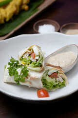 Grilled Chicken Quesadillas with Fresh Salsa and Herb Garnish