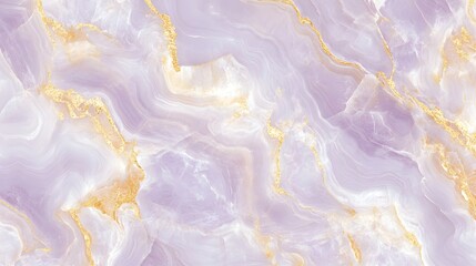 Fototapeta premium Lavender Marble Texture with Gold Veins Elegant Background