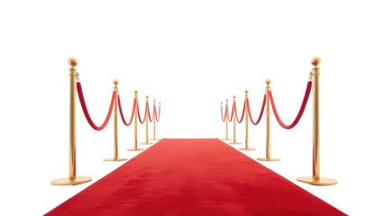 Red Carpet Entrance with Gold Stanchions
