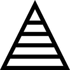 pyramid illustration on a white background     