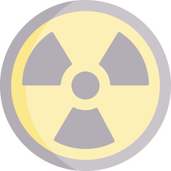 radiation illustration on a white background     