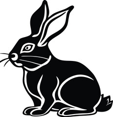 Bunny silhouette vector designs 3