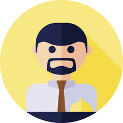 receptionist illustration on a white background     