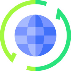 recycle illustration on a white background     