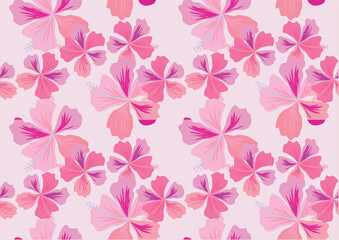 The hibiscus flower background motif is very unique, beautiful and attractive.
