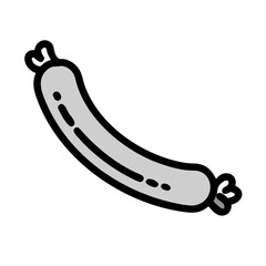 Abstract minimalist illustration of gray razor on black background