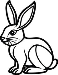 Bunny silhouette vector designs 7