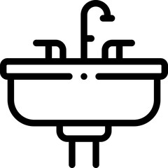 sink illustration on a white background     