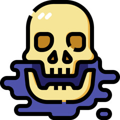 toxic illustration on a white background     